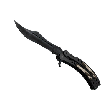★ Butterfly Knife | Black Laminate (Well-Worn)